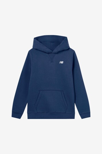New Balance Hettegenser New Balance Brush Back Small Logo Hoodie Blå