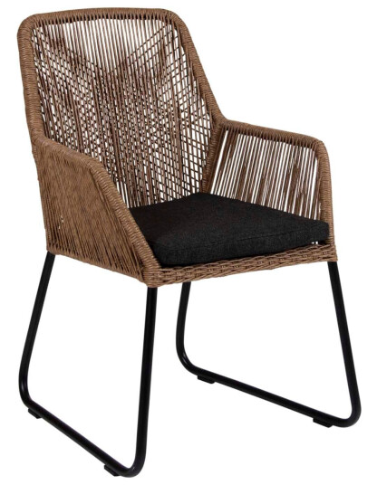 Brafab Midway lenestol Natur med svart pute Noen montering kreves Natur Brafab Midway lenestol Natur med svart pute Noen montering kreves Natur
