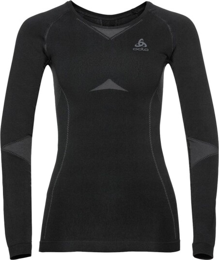 Odlo L/S Fundamentals Performance Warm W Undertøy Overdel Black/ Graphite Grey XS