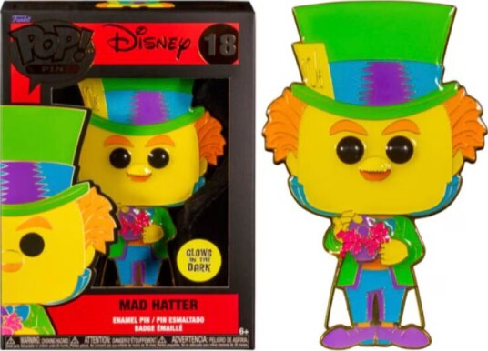 Funko Pin Badge Disney Mad Hatter Funko Pin Badge Disney Mad Hatter