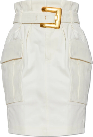 Balmain Dame Skjørt Hvit 2XS, Balmain Dame Skjørt Hvit 2XS,