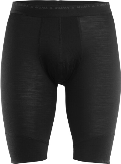Aclima Men's LightWool Shorts Long Jet Black XXL