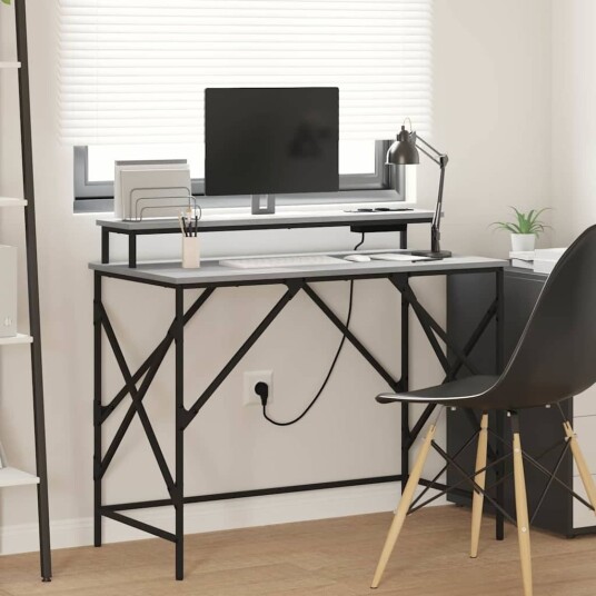  Skrivebord Grå sonoma 100 x 50 x 86.5 cm Konstruert tre