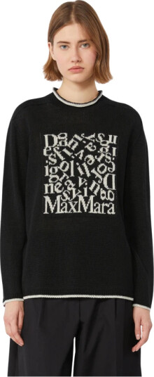 Max Mara Dame Strikkevarer Svart M,