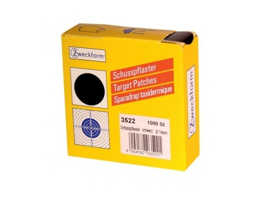 Avery 3522 Target Patch Sort Papir Voksen 19 Mm 1000 Stykker