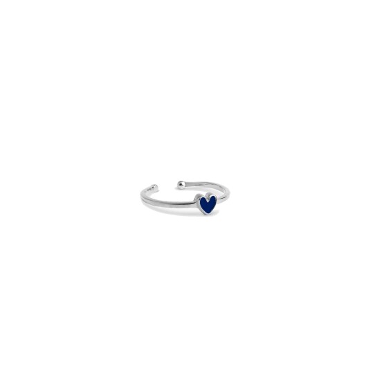 Enamel Copenhagen Amore Ring Indigo Blue Sølv farge Blå 50.0 Eurosize