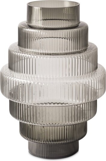 POLSPOTTEN Steps vase L 50 cm Dark grey