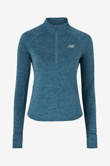 New Balance Funksjonstrøye Athletics Heat Grid Half Zip Lilla