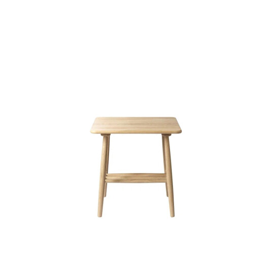 FDB Møbler D20 Sidebord m. rundstokker, 55x55, Oljet Eik