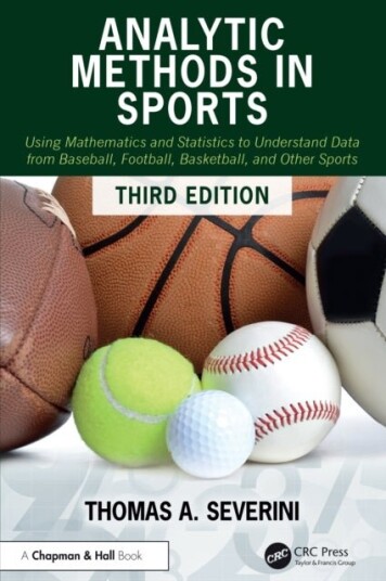 Analytic Methods in Sports Analytic Methods in Sports
