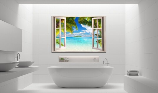 Tavle Window: Sea View 120X80 Artgeist sp. z o. o.