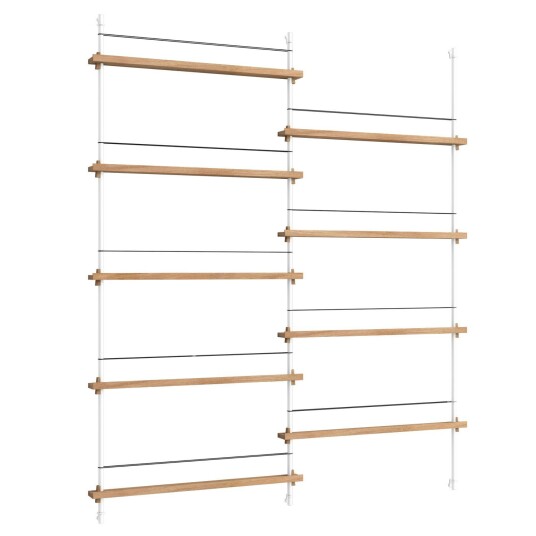Moebe Magazine Hylle 162x188 cm Eik/Hvit