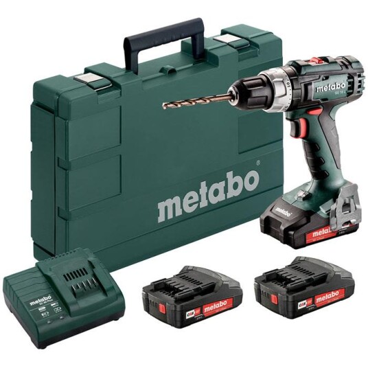 Metabo BS 18 L SET Borskrutrekker med 3 stk 2,0 Ah batterier og lader Maskiner Metabo BS 18 L SET Borskrutrekker med 3 stk 2,0 Ah batterier og lader Maskiner