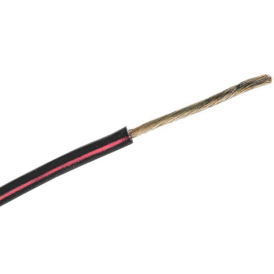 Nexans ENERGYFLEX Koblingskabel 1 x 6 mm², 0,6/1 kV, svart/rød 1 m, kappet