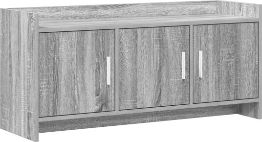TV skap 102 x 33 x 47 cm Grå Sonoma Konstruert tre TV skap 102 x 33 x 47 cm Grå Sonoma Konstruert tre