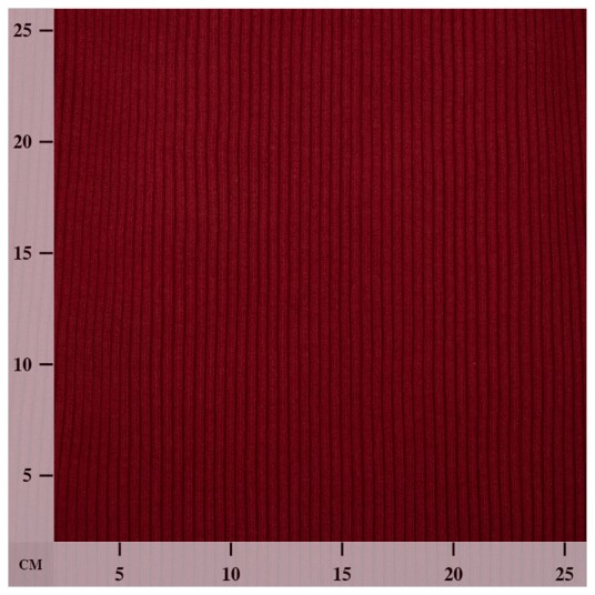 Ribb Jersey 3mm, bordeaux