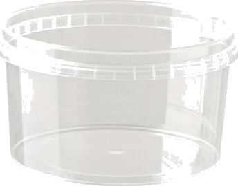 Plastbæger 560Ml Ø122 Mm Rund Pp Klar   9 Poser X 200 Stk./Karton