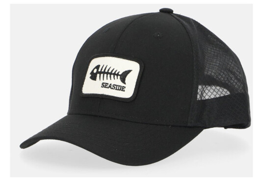 Seaside Trucker Cap Black Sceleton Onesize Treningstilbehør