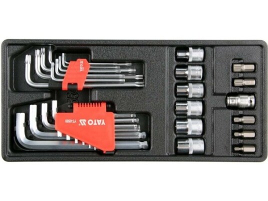 Yato Hex, Torx Nøkkel, Torx Stikker 31 Stk. Innslag Til Skap Yt-55451