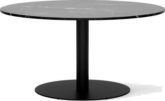 New Works Florence Søylebord Ø145cm Sort Marquina Marmor