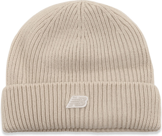 New Balance Winter Watchman Beanie Nb Patch V3   Cream   ONE SIZE