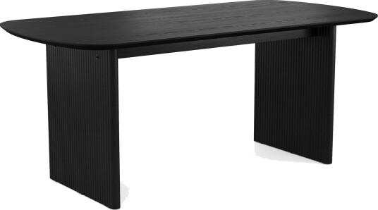 Alma rektangulært spisebord 180x90 cm finér Svart