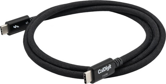 Thunderbolt 5 Usb C Pro-Kabel 1,0 M Flettet Svart