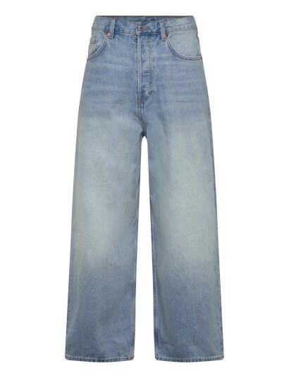Weekday Astro Mid Rise Loose Baggy Leg Jeans Blue 36 x 32