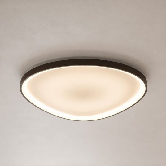 Taklampe Lucande Asken dimmbar Brun / Rust Stue Aluminium Moderne 60 6 Brun / Rust