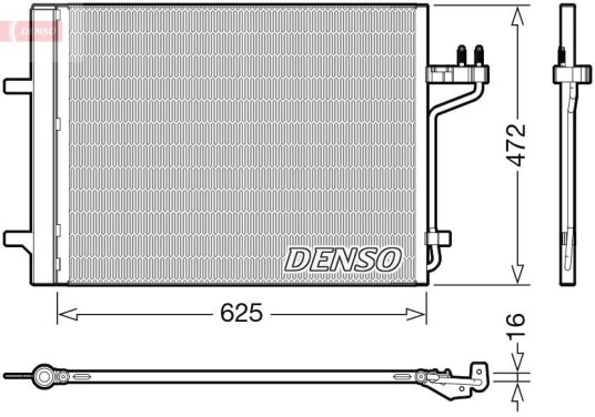 Kondensator DENSO DCN10047 Kondensator DENSO DCN10047