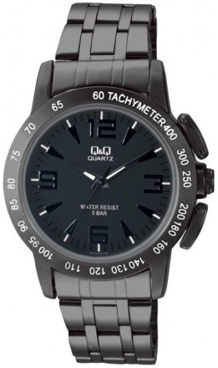 Q&Q Herreklokke Q602J405Y Classic Sort/Stål Ø40 mm