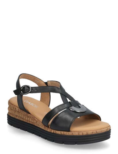 Gabor Wedge Sandal Black 42