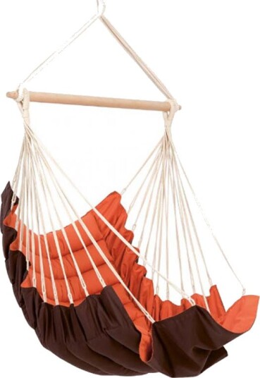 Hengestol Amazonas California med Fotsttte maks 150 kg Terracotta