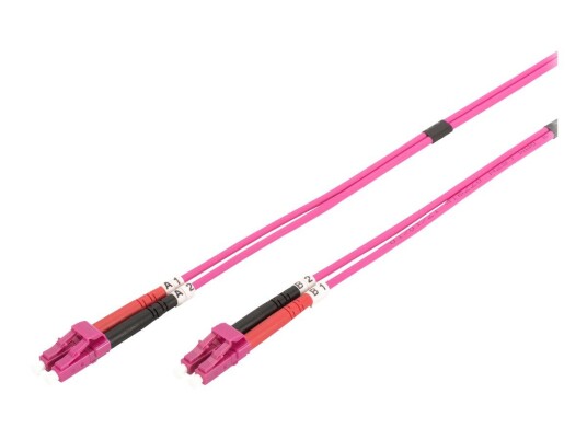 Digitus OM4 LC/LC Duplex koblingskabel 10m Rosa Digitus OM4 LC/LC Duplex koblingskabel 10m Rosa