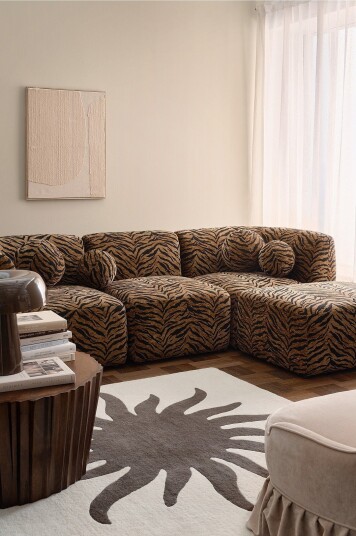 Ellos Home Sofa Tiger 3 seters Brun