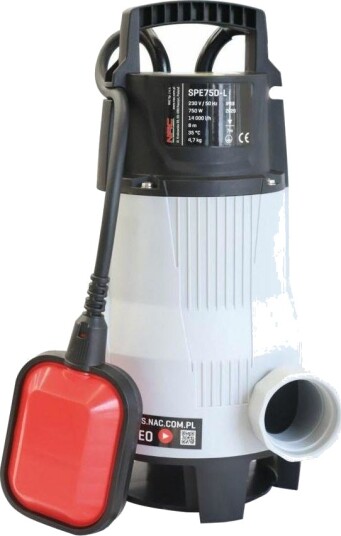Nac Pumpe For Skittent Vann 750W Spe75d L Nac Pumpe For Skittent Vann 750W Spe75d L