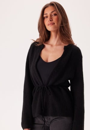 SELECTED FEMME Slfsia Ras Ls Knit Belt Cardig Black XL SELECTED FEMME Slfsia Ras Ls Knit Belt Cardig Black XL