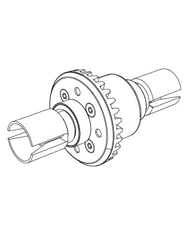 MJX P14208F Metal Front Differential