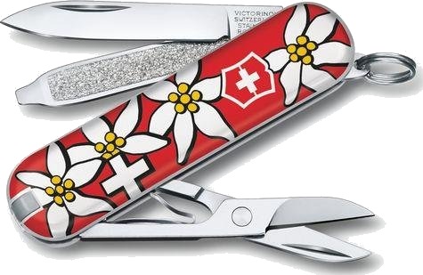 Victorinox Classic SD Multiverktøykniv Rød/Hvit - Klappkniv Uten Lås, Cellidor Victorinox Classic SD Multiverktøykniv Rød/Hvit - Klappkniv Uten Lås, Cellidor