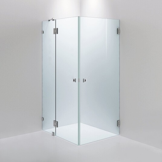 INR Iconic Nordic Rooms Dusjhjørne ARC 14 Original Måltilpasset Brushed Brass / Bronse Glass