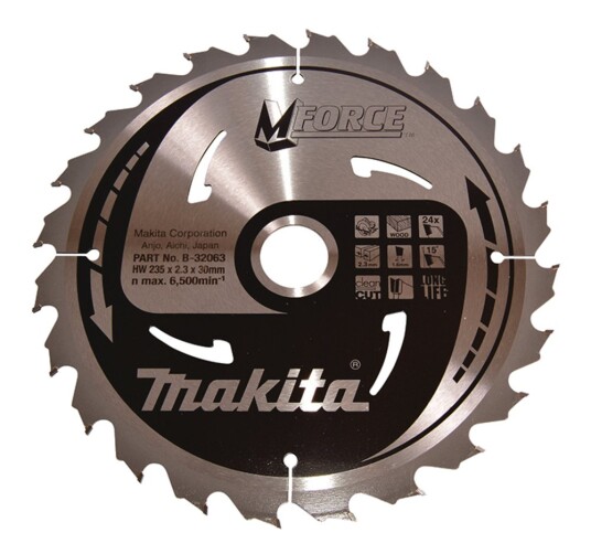 Makita B 32063 Sirkelsagblad 235x30x24T Makita B 32063 Sirkelsagblad 235x30x24T