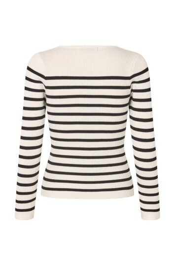A View Rib Stripe Knit Blouse