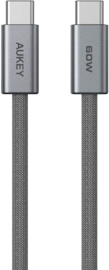 Aukey Cb-Dcc061 Usb-C-Kabel 1,0 M 60 W Gunmetal Aukey Cb-Dcc061 Usb-C-Kabel 1,0 M 60 W Gunmetal