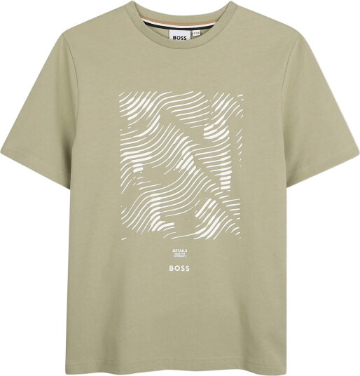 BOSS Short Sleeves Tee Shirt Khaki green 104
