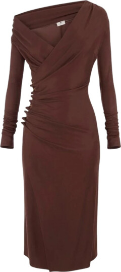 Elisabetta Franchi Dame Kjoler Brun XL,