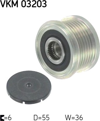 Generatortomgang SKF VKM 03203