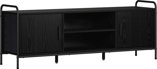 vidaXL TV skap 133 x 33 x 50 cm Svart eik Konstruert tre