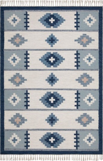 Arvika Ullteppe 240x340 cm Rektangulær - Blå