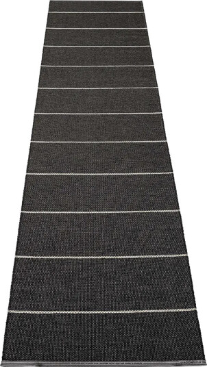 Pappelina Lea teppe Black/Misty Mint/Vanilla 70 x 300 cm
