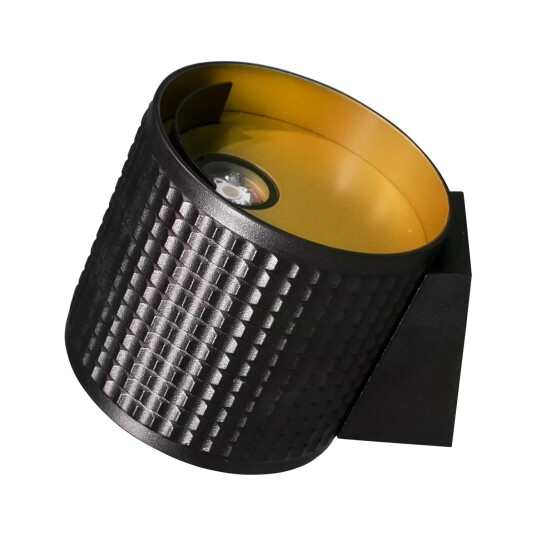 Ledpro Apollo Plus vegglampe sort og gull/hvit Ledpro Apollo Plus vegglampe sort og gull/hvit